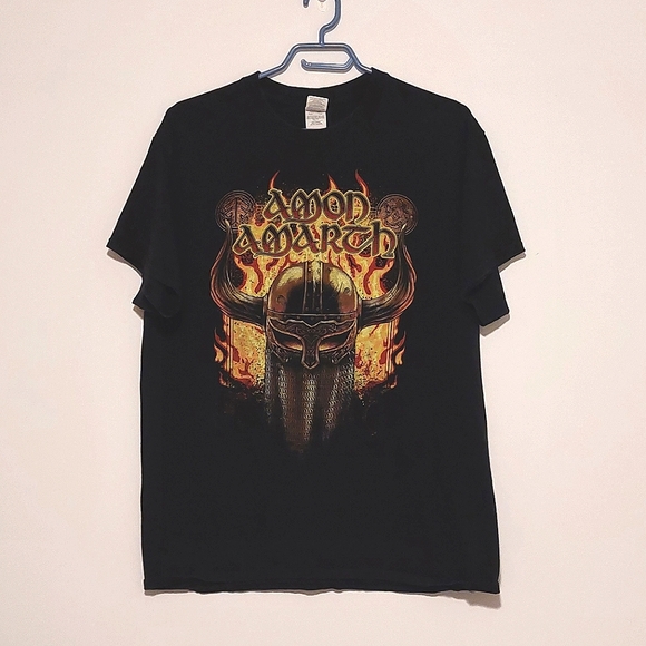 Gildan Other - 2019 Amon Amarth Berserker North America Tour Graphic Band T-shirt VGUC Size L